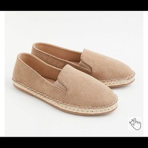 torrid Faux Suede Perforated Flats - Sz 9WW Taupe